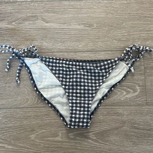 J Crew Gingham String Bikini Bottom